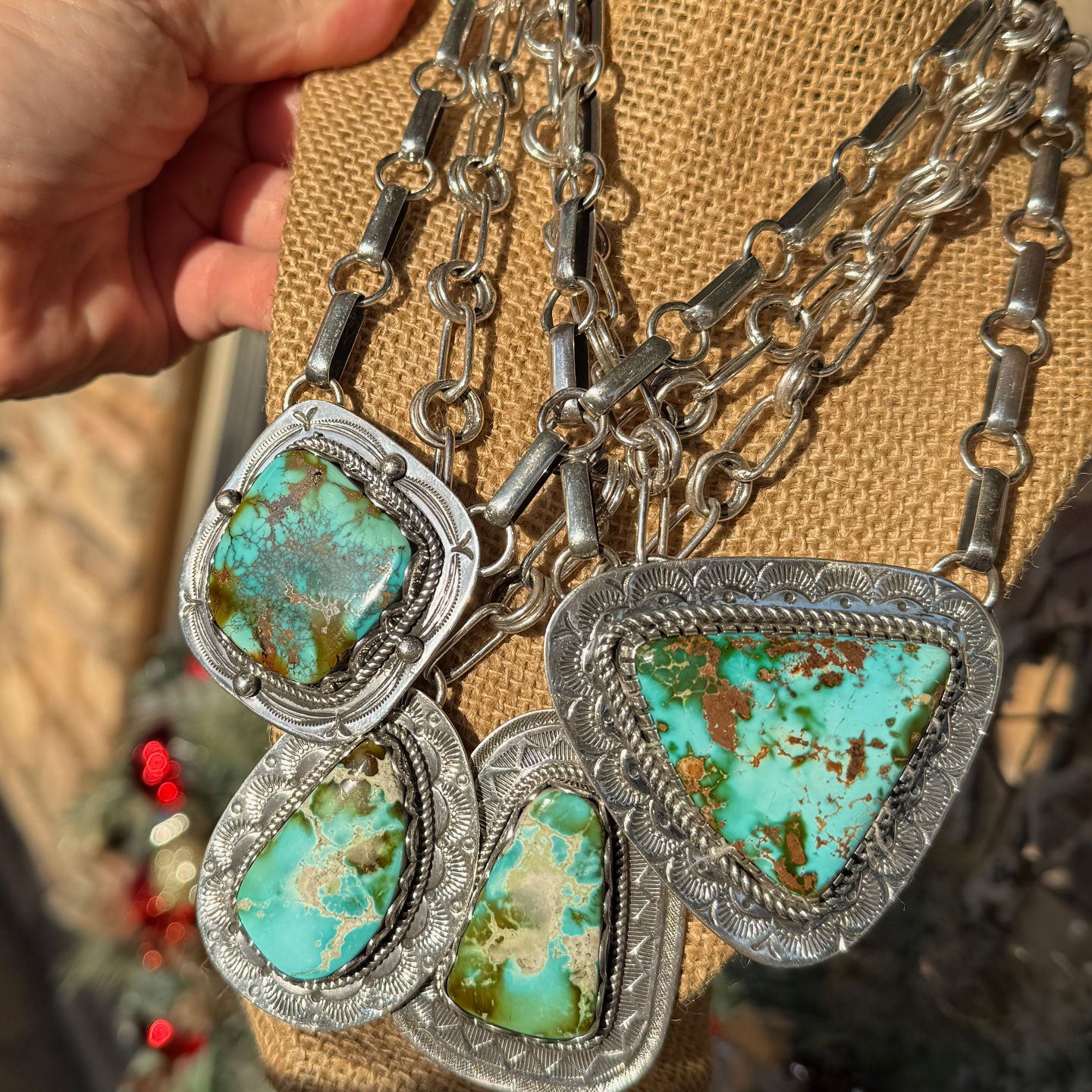 Clarissa and Vernon Hale Polychrome Pilot Mountain Chunky Choker