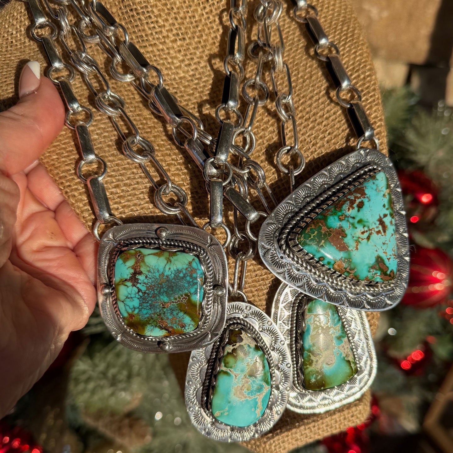 Clarissa and Vernon Hale 'Teardrop' Polychrome Pilot Mountain Chunky Choker