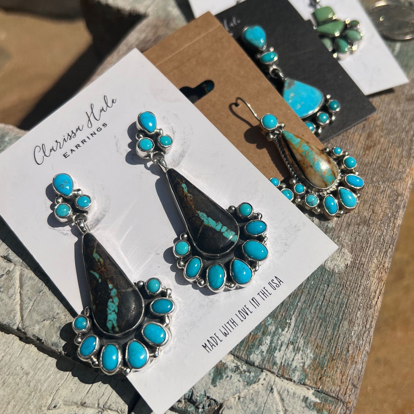 Clarissa Hale Black Jack & Sleeping Beauty Earrings