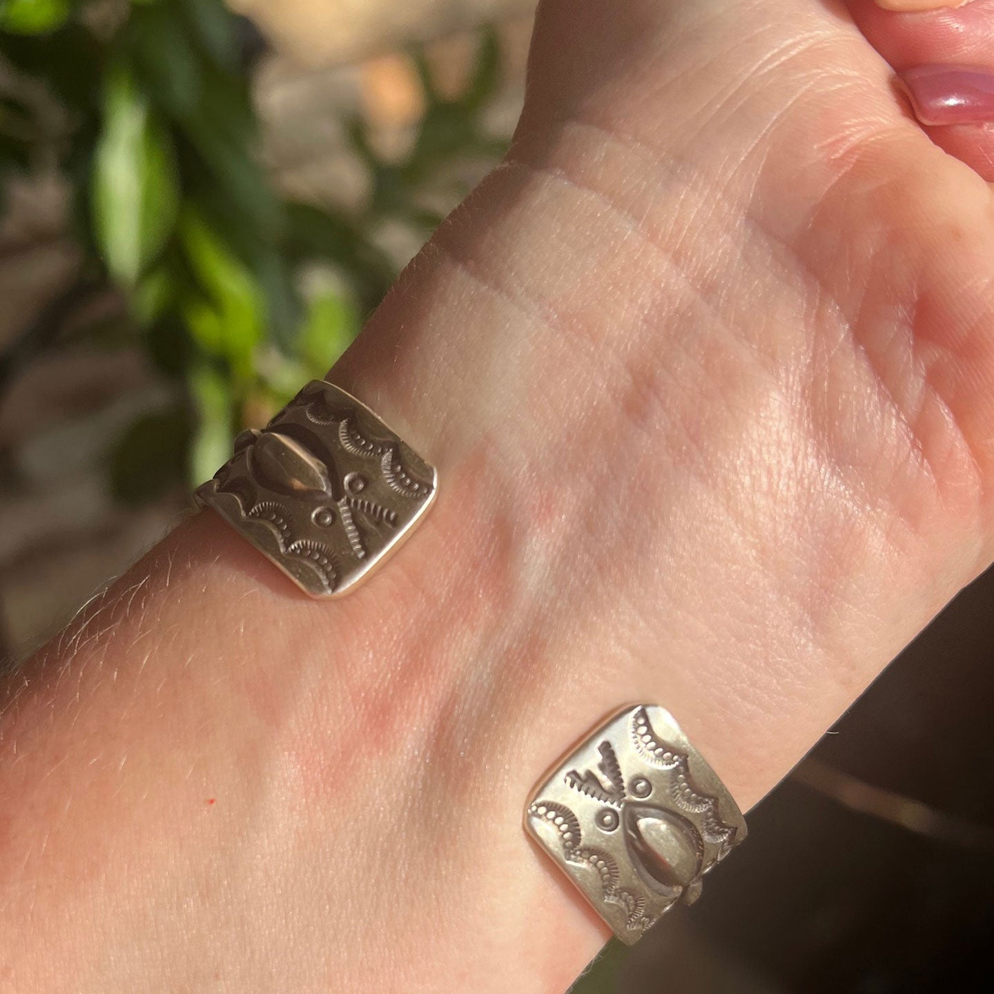 Calvin Martinez 3 Stone Blue Sonoran Stacker Cuff