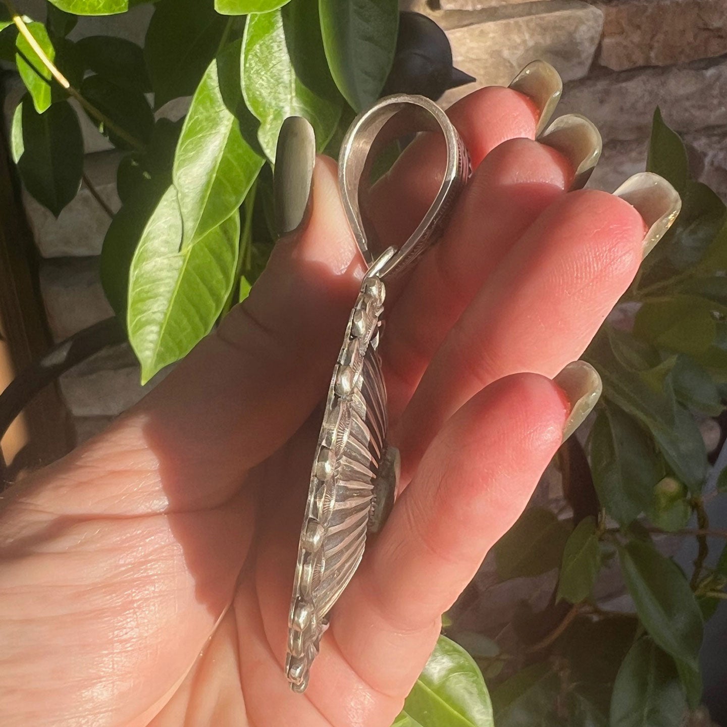 Calvin Martinez Sonoran Shadowbox Overlay Concho Pendant