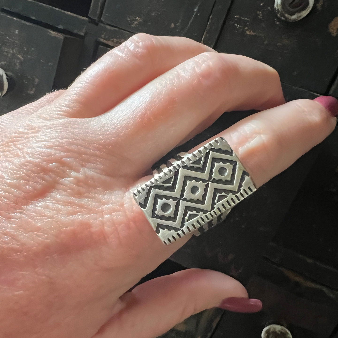 Calvin Martinez Sterling 'Rectangle' Rings