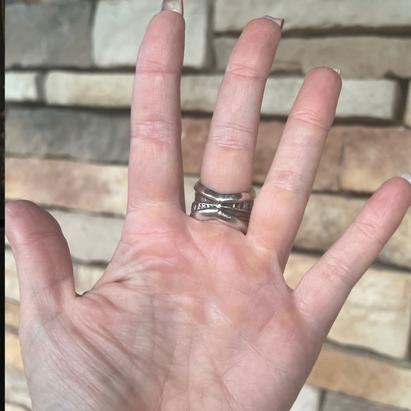 Stanford Yazzie Tufa Cast Cigar Band Ring