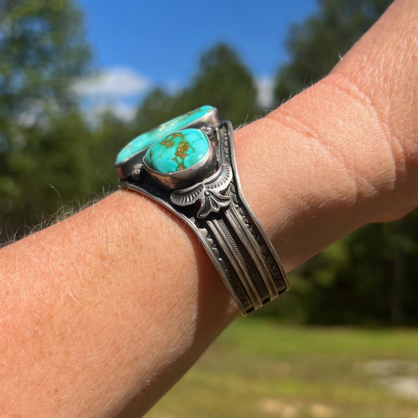 Virgil Begay 3 Stone Cuff