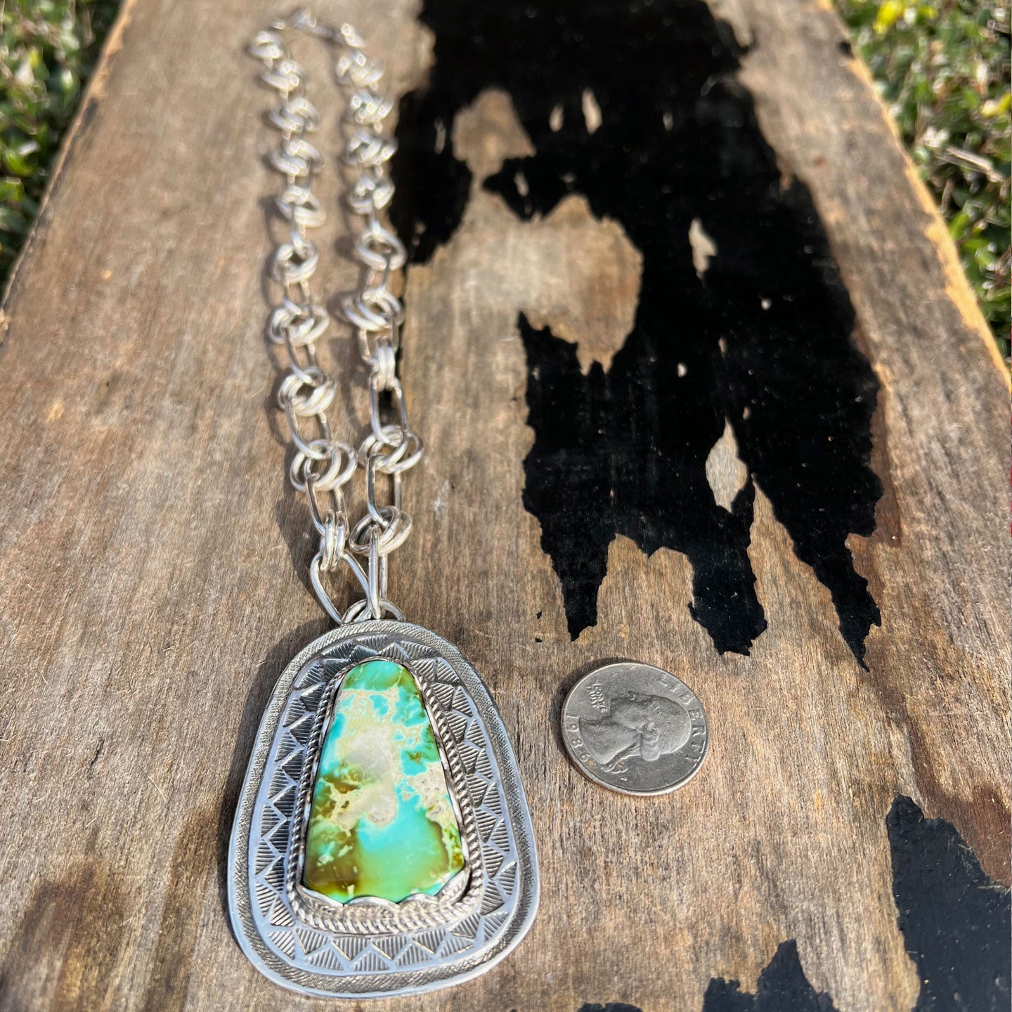 Clarissa and Vernon Hale Polychrome Pilot Mountain Chunky Choker