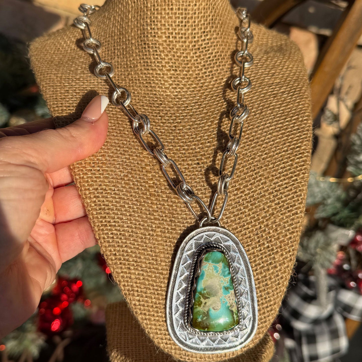 Clarissa and Vernon Hale Polychrome Pilot Mountain Chunky Choker