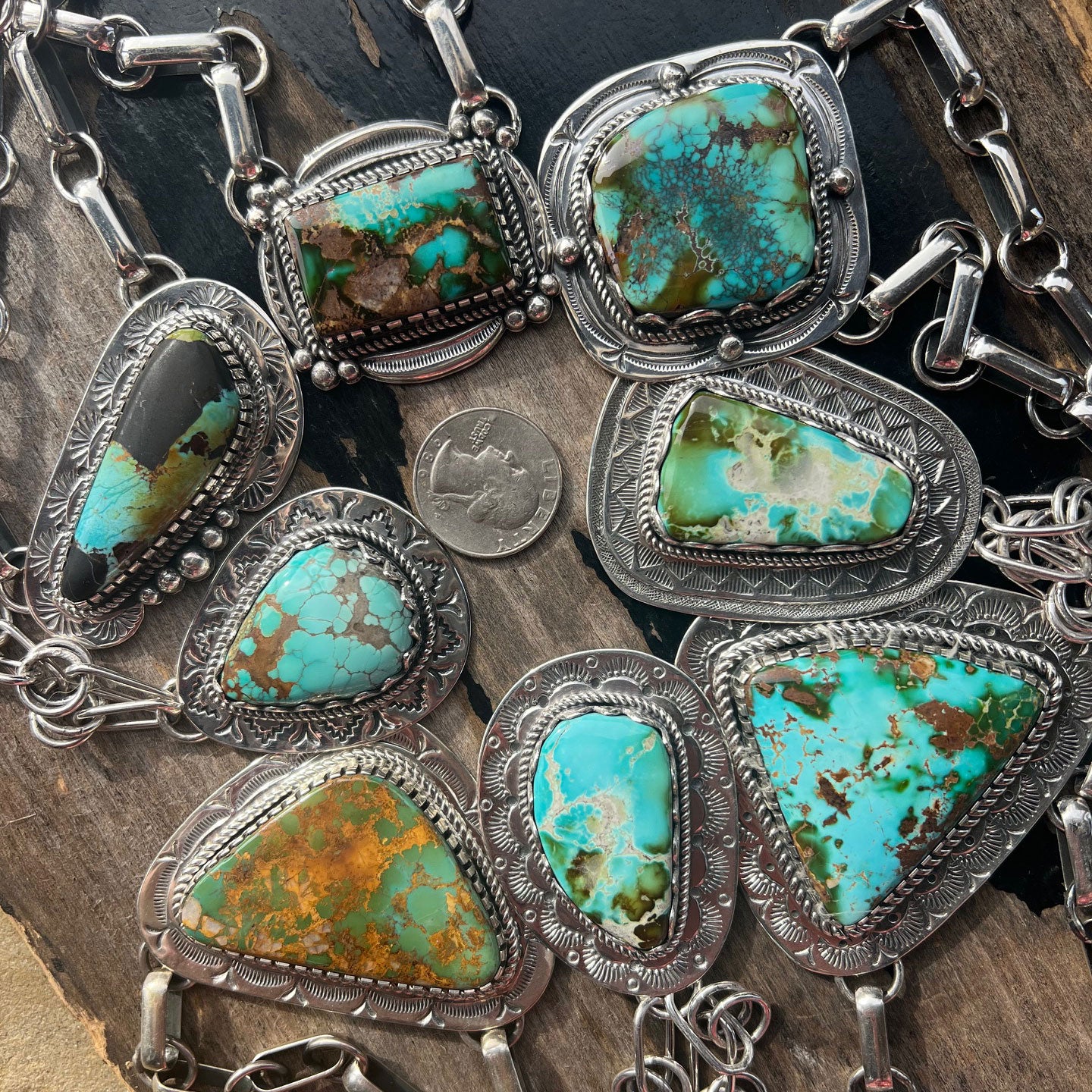 Clarissa and Vernon Hale Large Triangle Polychrome Royston Chunky Choker