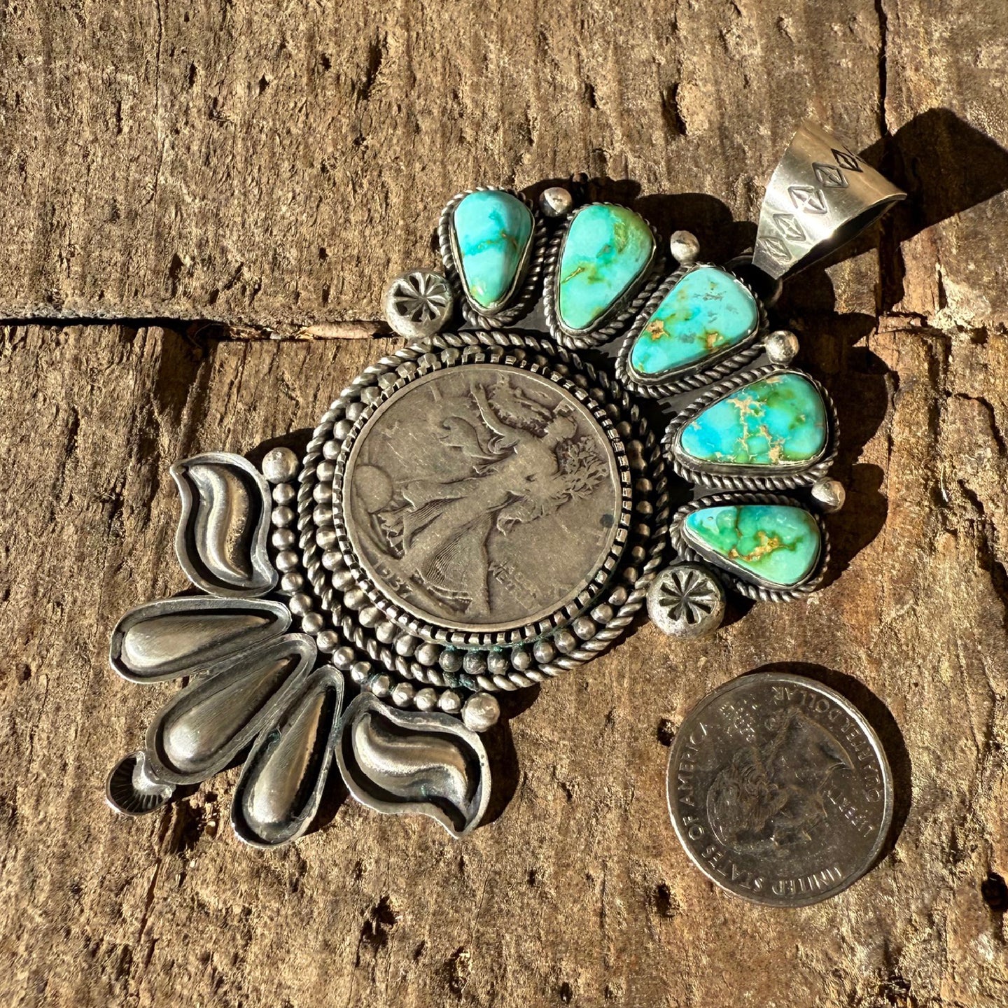 Alex Sanchez 'Walking Liberty' Half Dollar Sonoran Statement Pendant