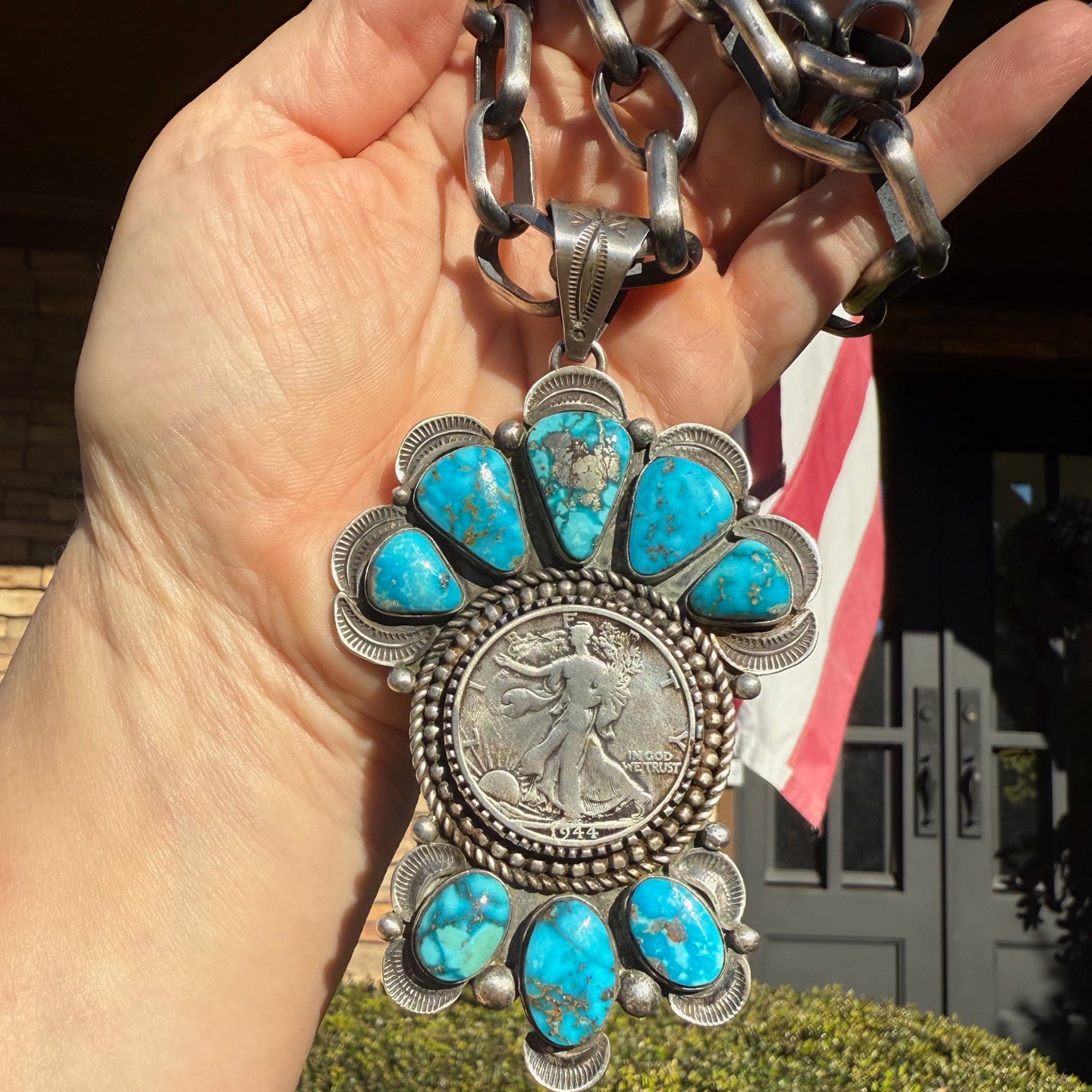 Alex Sanchez 'Walking Liberty' Half Dollar Statement Pendant