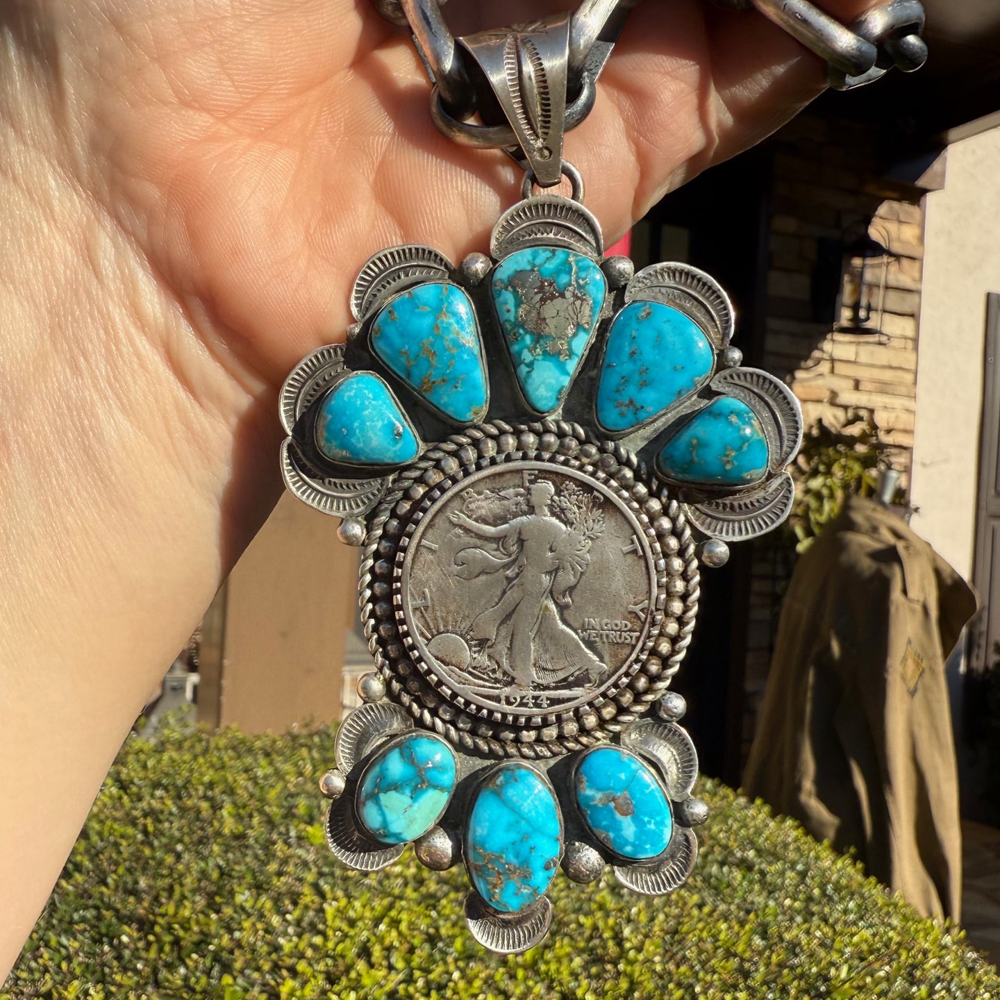 Alex Sanchez 'Walking Liberty' Half Dollar Statement Pendant