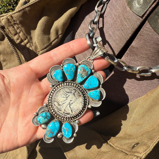 Alex Sanchez 'Walking Liberty' Half Dollar Statement Pendant