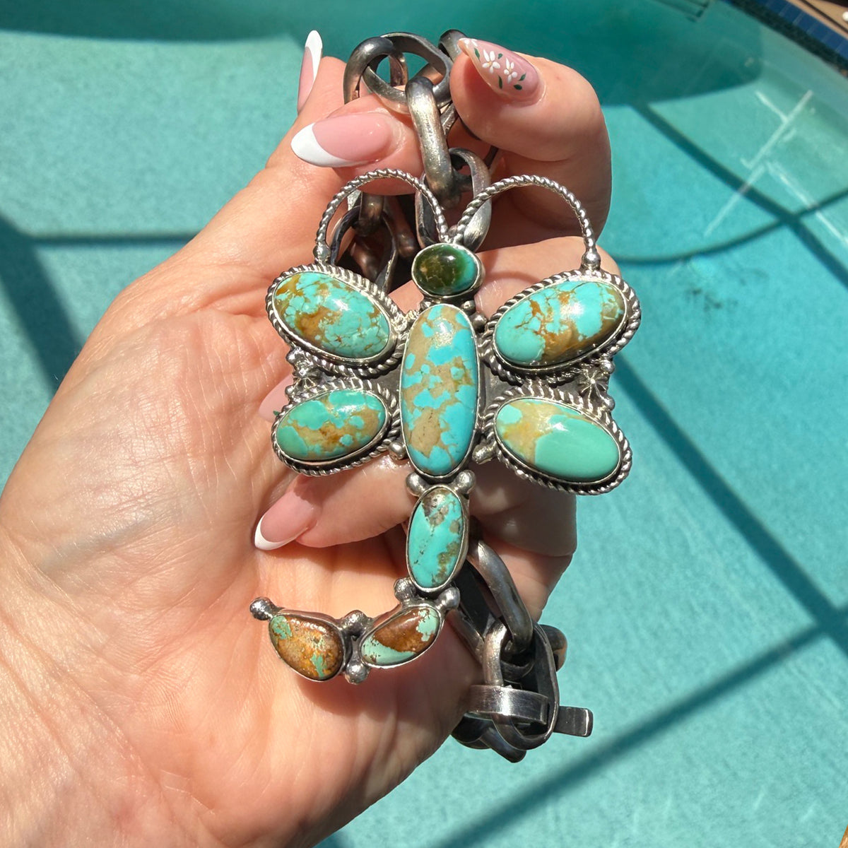 Clarissa Hale Royston Turquoise Dragon Pin/Pendant