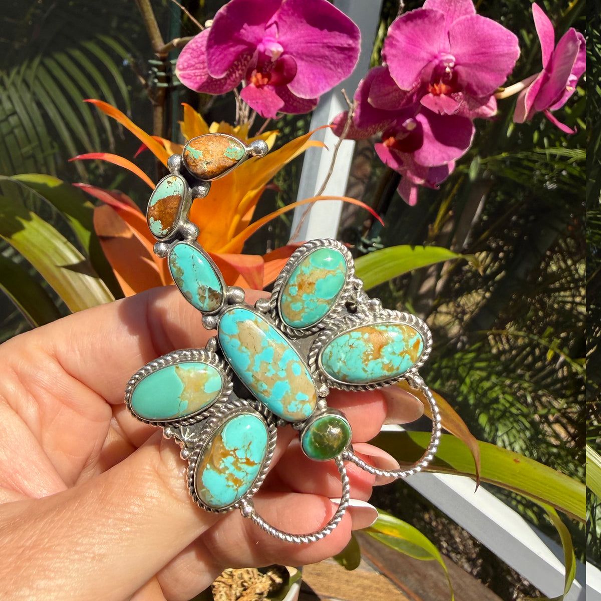 Clarissa Hale Royston Turquoise Dragon Pin/Pendant