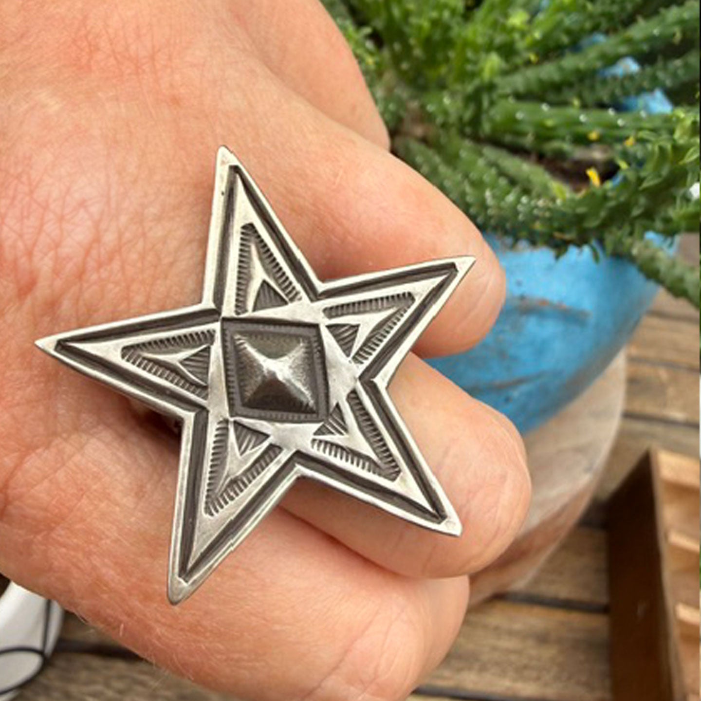 Calvin Martinez Sterling Star Ring