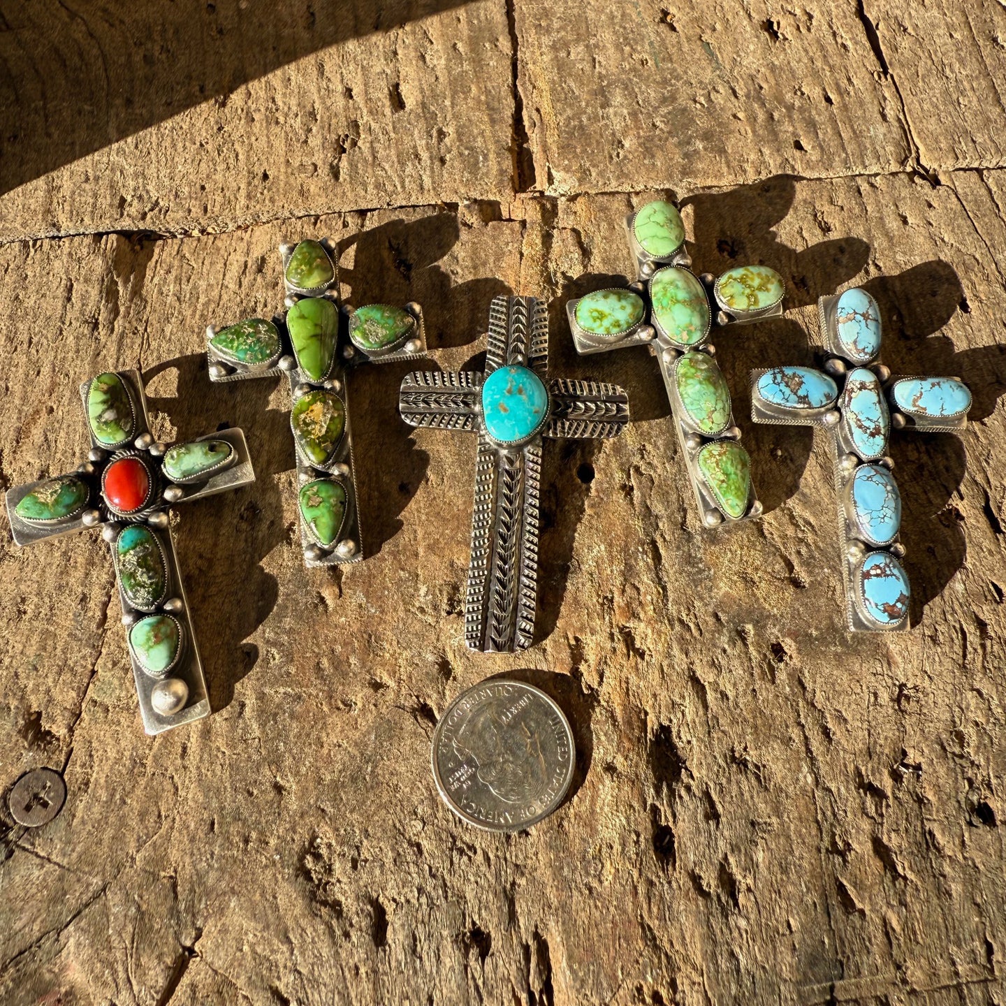 Calvin Martinez Cross Pendants w/Shepherd's Hook
