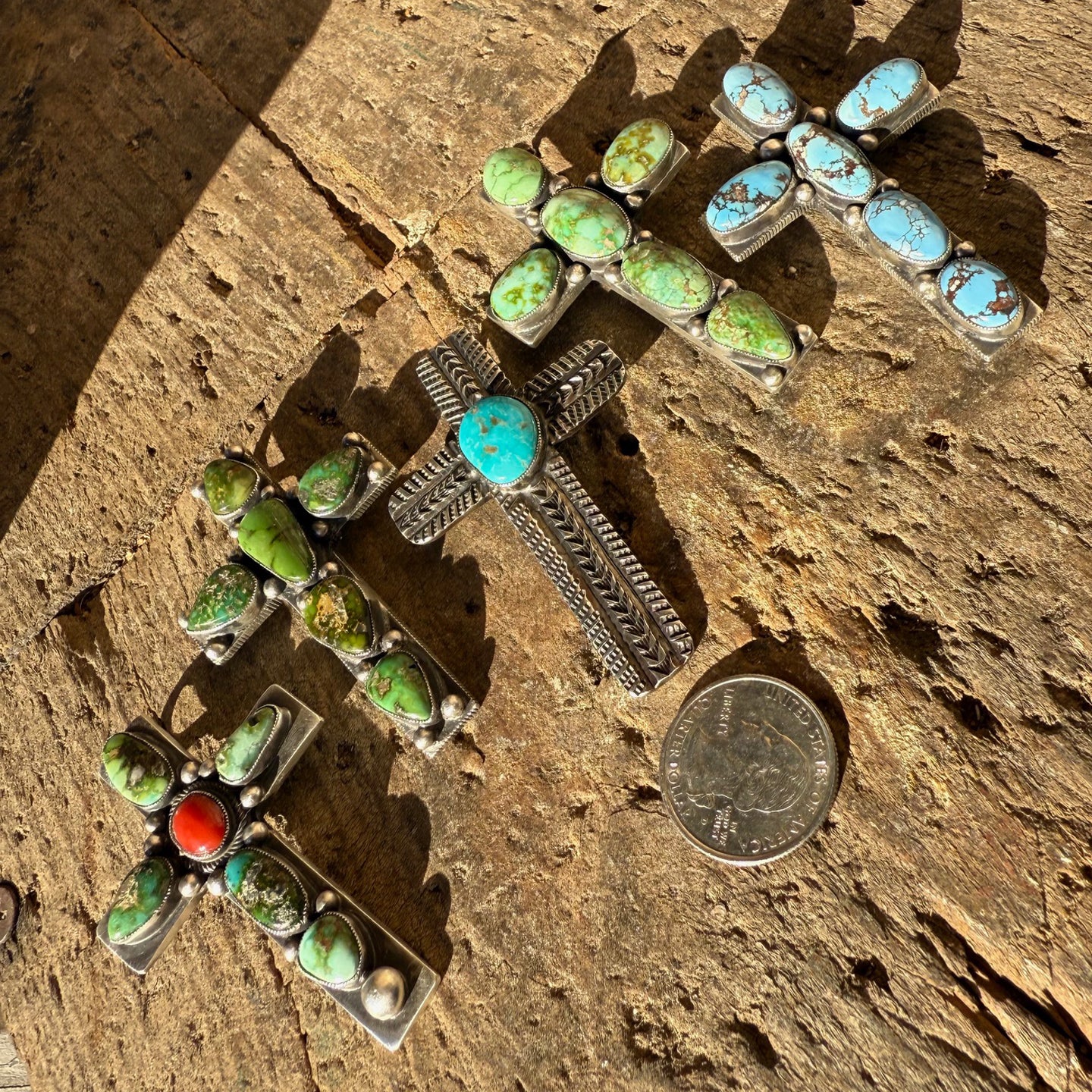 Calvin Martinez Cross Pendants w/Shepherd's Hook