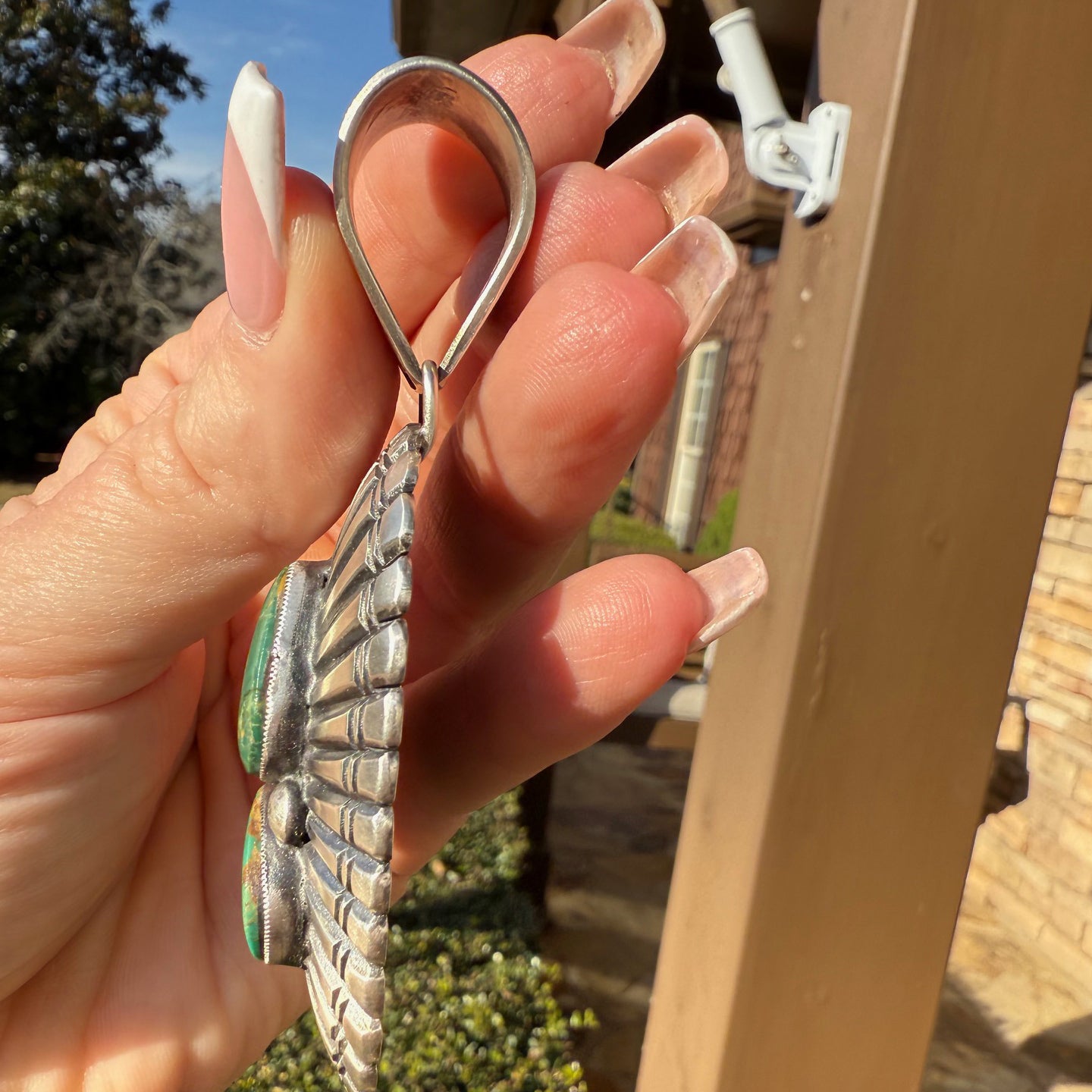 Calvin Martinez Sonoran Sunburst Oval Pendant