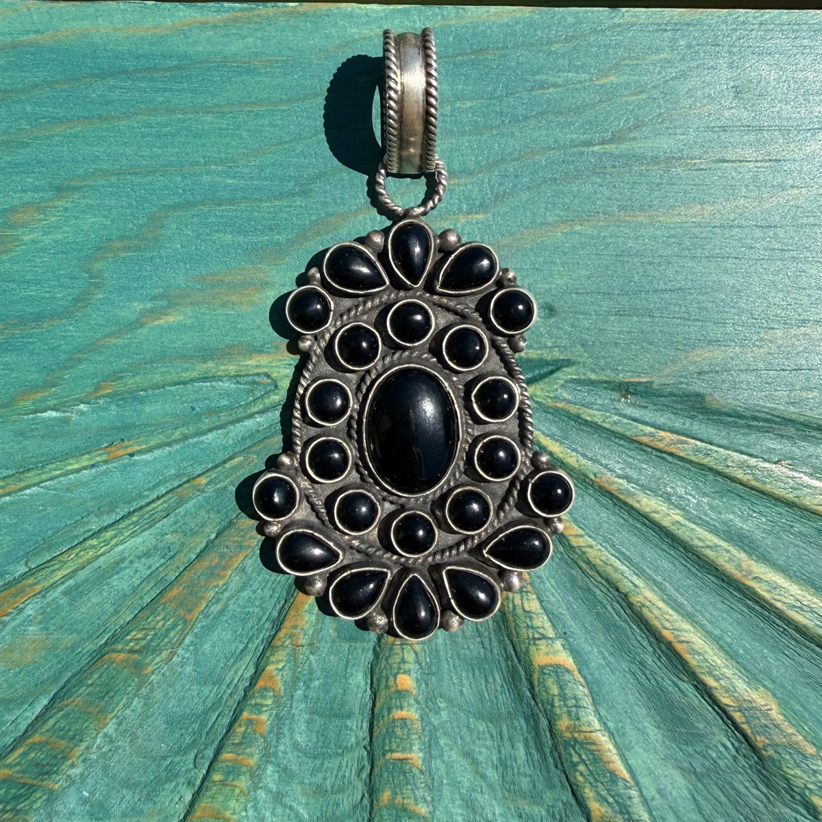 Devin Brown Black Onyx Cluster Pendant
