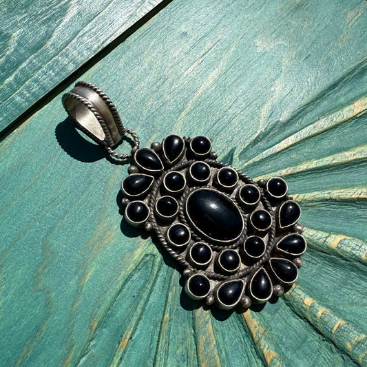 Devin Brown Black Onyx Cluster Pendant