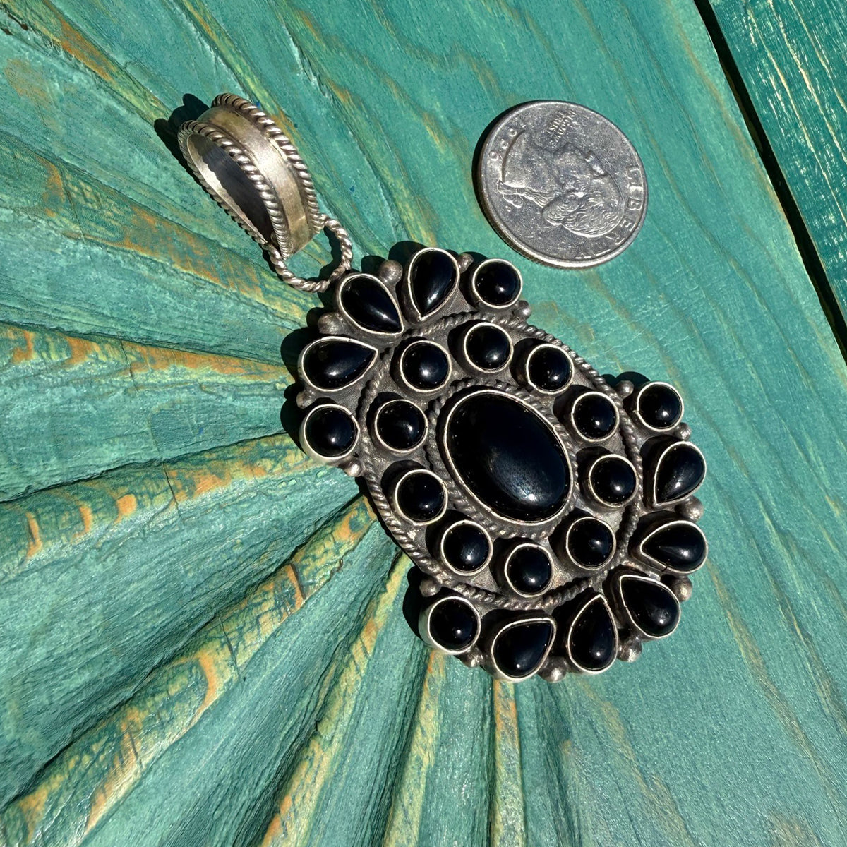 Devin Brown Black Onyx Cluster Pendant