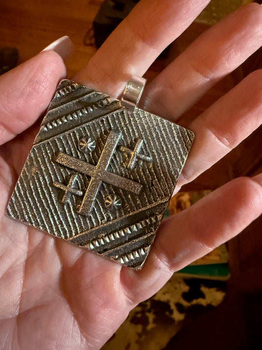 Stanford Yazzie Square Tufacast Pendant
