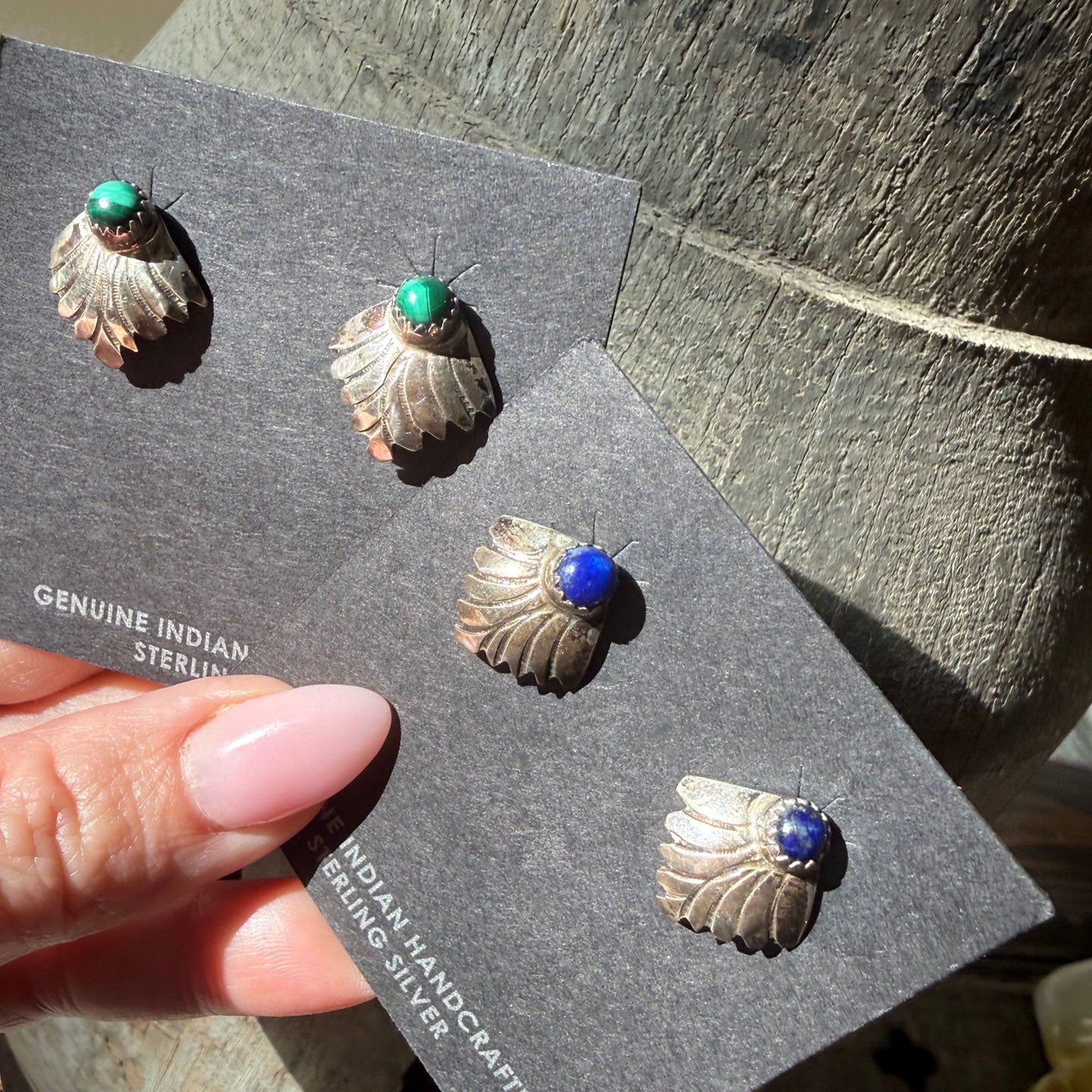 Sterling Leaf Post Earrings by Loyolita Othole-Tsattie