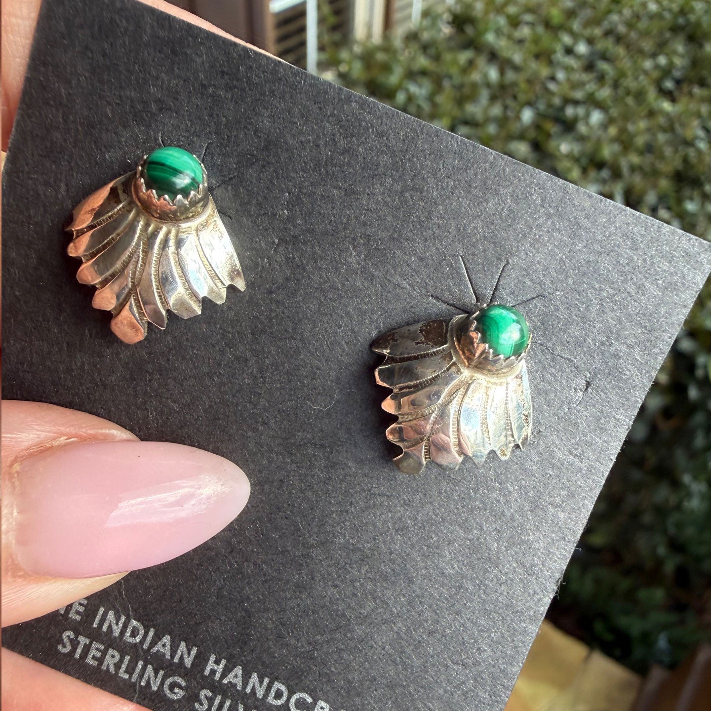 Sterling Leaf Post Earrings by Loyolita Othole-Tsattie