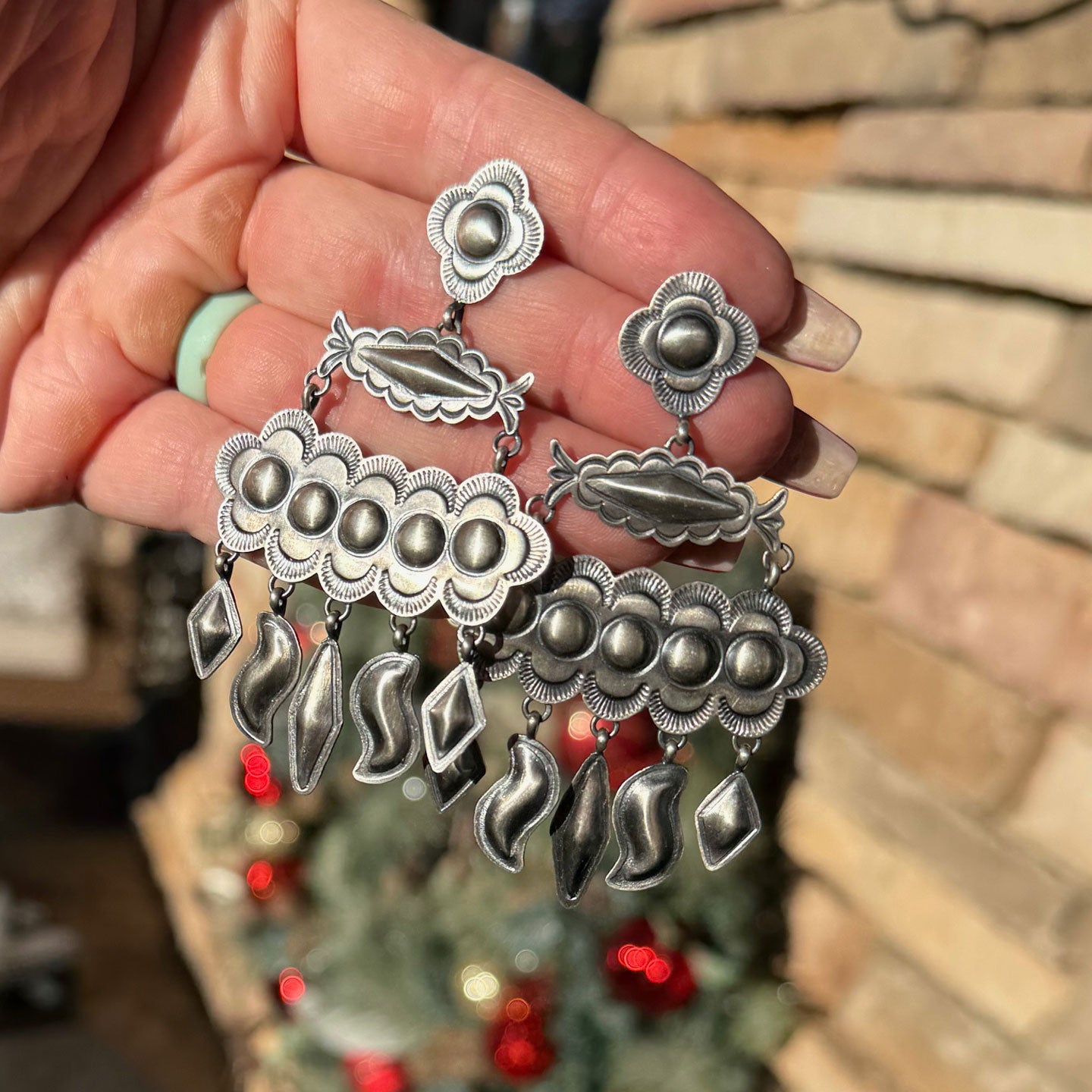 Robert Johnson Large Chandelier Earrings