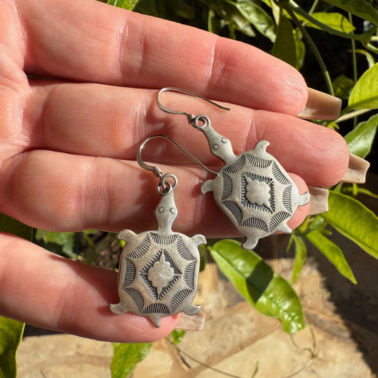 Sunwest Silver Turtle Earrings