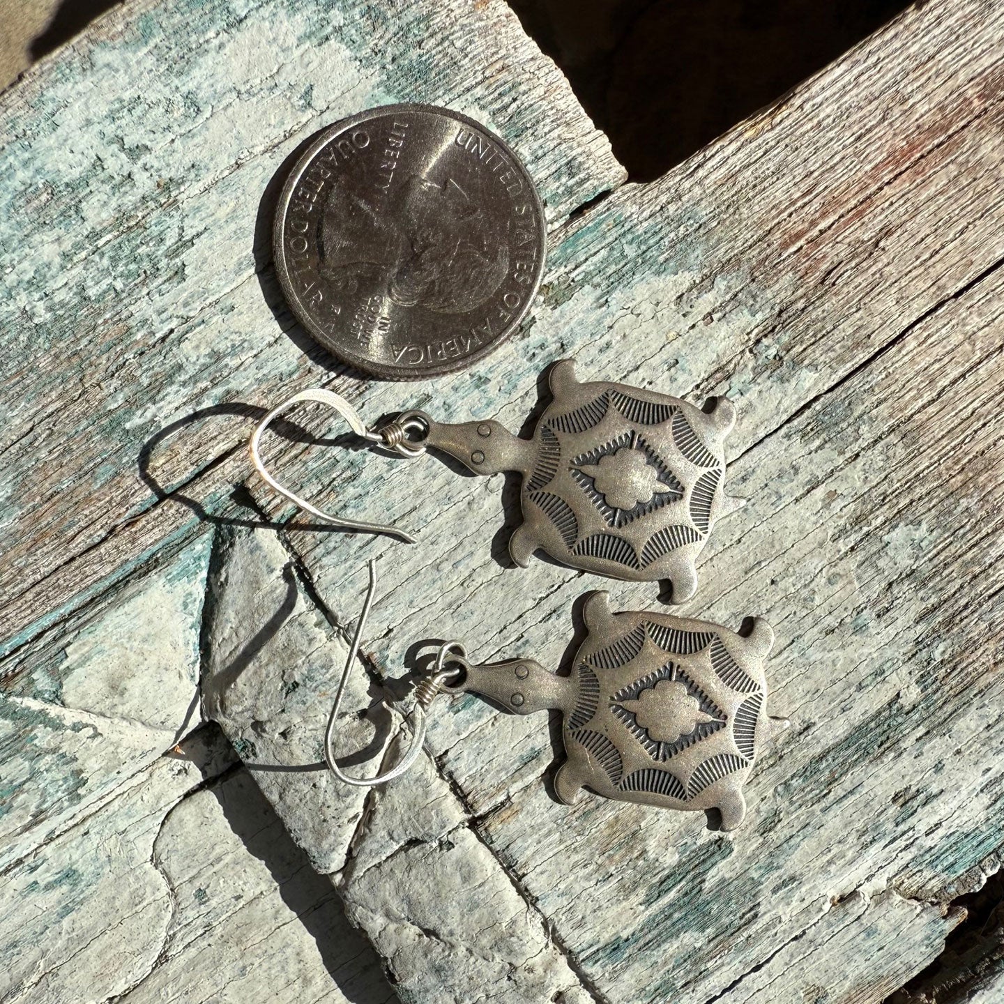 Sunwest Silver Turtle Earrings