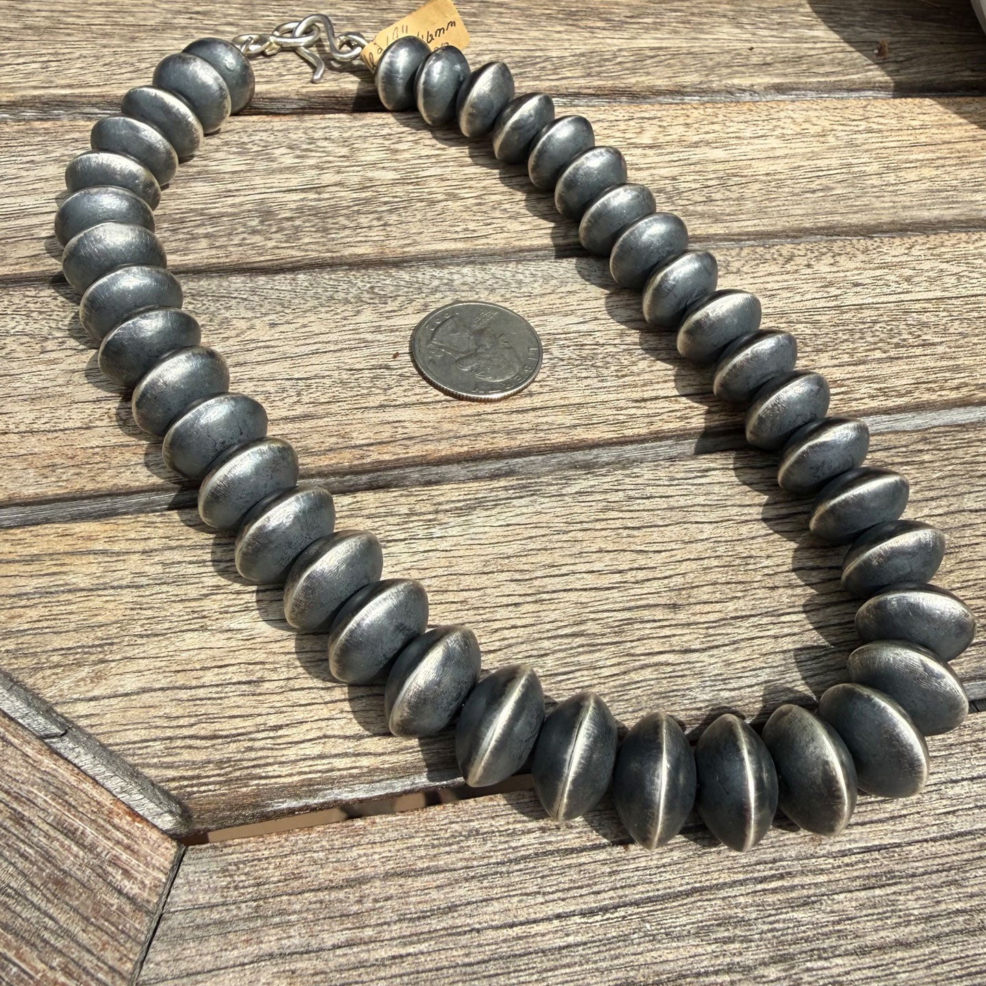 Stanford Yazzie Handmade Beads - 19" long 16mm