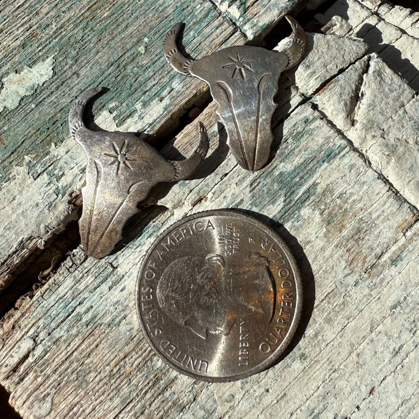 Unsigned Vintage Steer Earrings