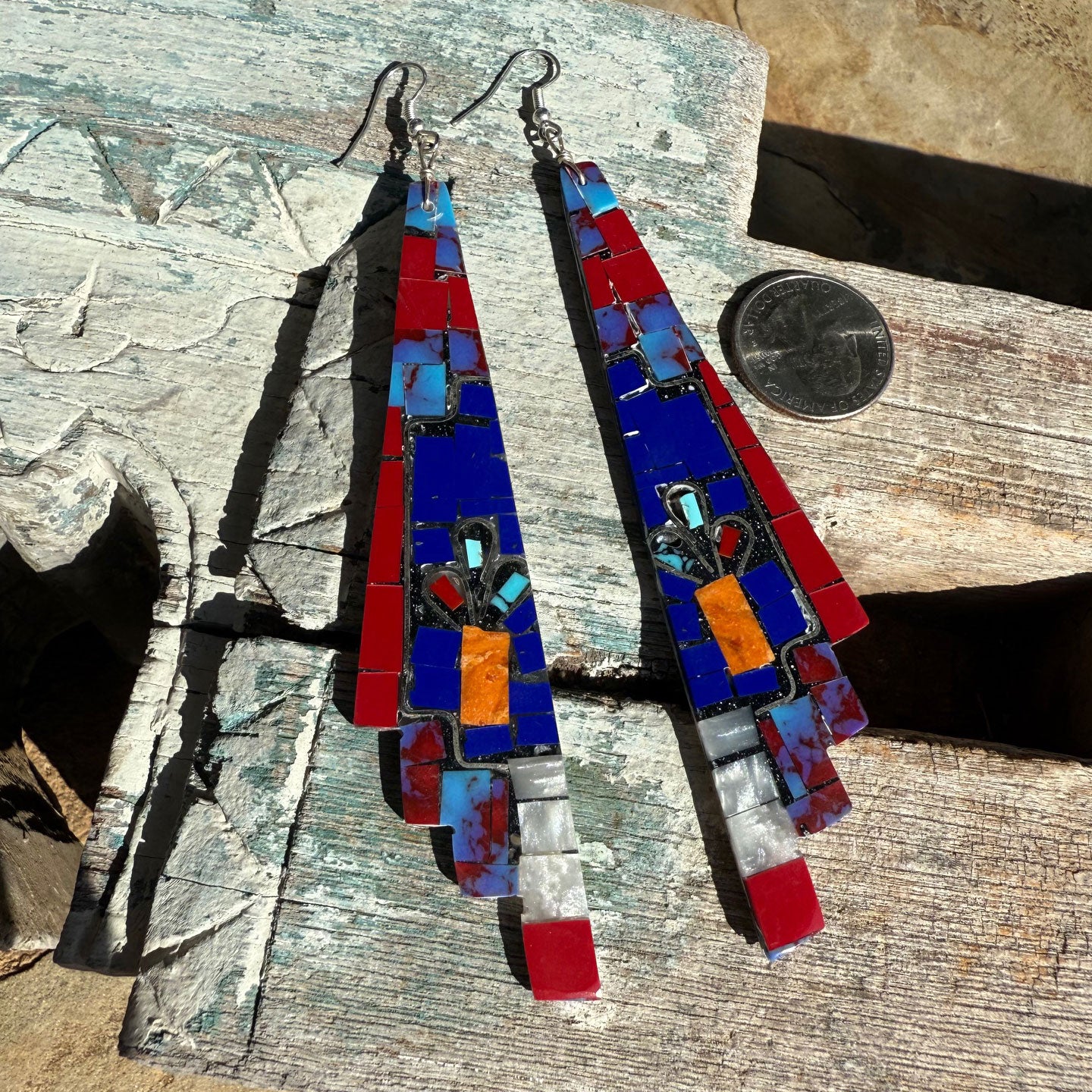 Yellowbird Designs Multistone Flower Vase Earrings